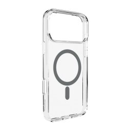 Husa Puro Lite Mag TPU+PC Case Compatible with MagSafe for iPhone 17 Pro Max - Transparent with Gray Ring