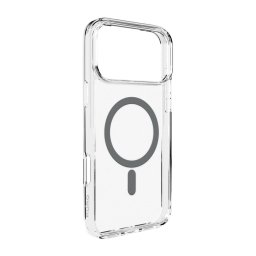 Husa Puro Lite Mag TPU+PC Case Compatible with MagSafe for iPhone 17 Pro - Transparent with Gray Ring