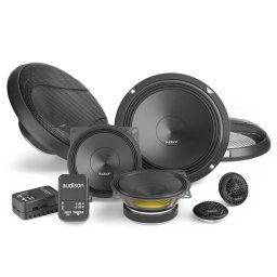 Boxe auto Difuzoare auto Audison Prima APK 163 set sistem 3 căi, 165mm, 125W RMS, 4Ω, set 6 difuzoare + accesorii