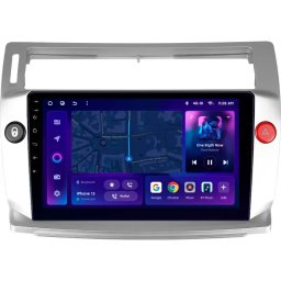 Navigatie Auto M2 Citroen C4 2004-2014 4+64GB 9" IPS Octa-core 1.6Ghz, Android 4G Bluetooth 5.1 DSP