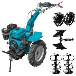 Motocultor DAKARD HS1100D Benzina 16 CP latime 120 cm + Roti metalice cu manicot 32mm + Plug reversibil