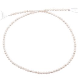 Sirag Perle de cultura albe lunguiete 3-4mm, 39cm