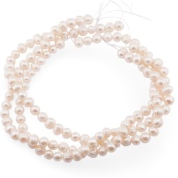 Sirag Perle de cultura albe 8-9mm, 35cm