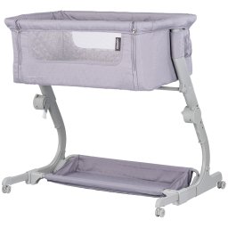 Patut co-sleeper Chipolino Eleganza cu laterala culisanta cloud