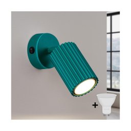 Brilagi - Aplică spot LED CRESTO 1xGU10/10W/230V turcoaz