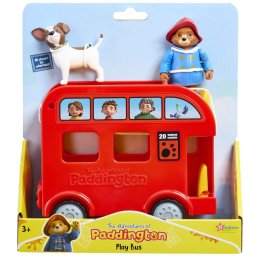 Set paddington autobuz rosu cu 2 figurine