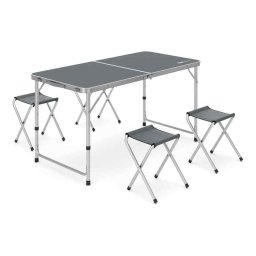 Set masa pliabila cu patru scaune ROX Wood 153CAMP0313, 5 piese