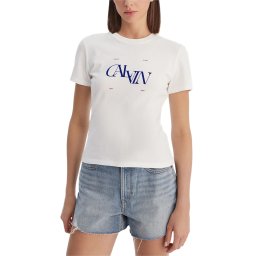CALVIN KLEIN T-Shirt Ss Seasonal Graphic Slim LV047F808G YAF bright white