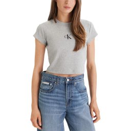 CALVIN KLEIN T-Shirt Monogram Baby LV047AB802 P79 bc06 grey heather
