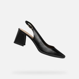 Pantofi cu toc negri pentru femei Geox Giselda