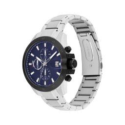 TOMMY HILFIGER Ceas analogic 'JAMESON' bleumarin / negru / argintiu / alb