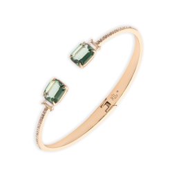 Lauren Ralph Lauren Brățară auriu / verde smarald / transparent
