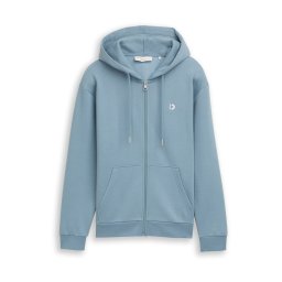 TOM TAILOR DENIM Hanorac albastru porumbel / alb
