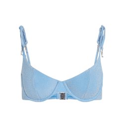 Karl Lagerfeld Sutien costum de baie albastru deschis