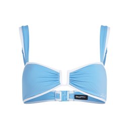 Karl Lagerfeld Sutien costum de baie azur / alb