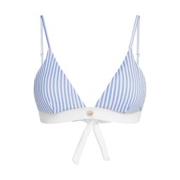 Karl Lagerfeld Sutien costum de baie albastru deschis / alb