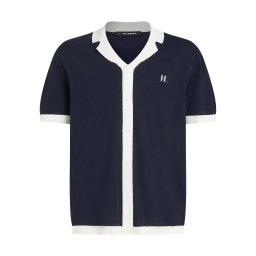 Karl Lagerfeld Pulover bleumarin / alb