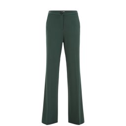 WE Fashion Pantaloni cu dungă verde închis
