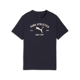 PUMA Tricou 'Class' albastru închis / alb