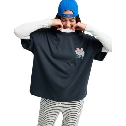 ROXY Tricou albastru aqua / gri metalic / rosé / alb murdar