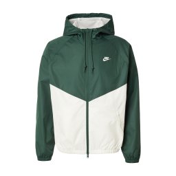 Nike Sportswear Geacă de primăvară-toamnă verde închis / alb