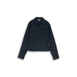 TOM TAILOR DENIM Bluză bleumarin / roz deschis