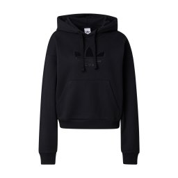 ADIDAS ORIGINALS Bluză de molton 'TREFOIL' negru
