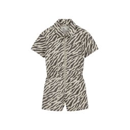WE Fashion Salopetă nisipiu / ciocolatiu
