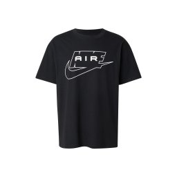 Nike Sportswear Tricou 'Air' negru / alb