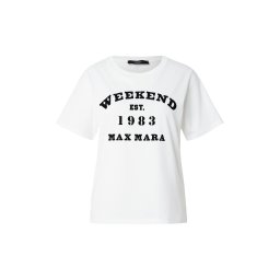 Weekend Max Mara Tricou 'TENUE' negru / alb