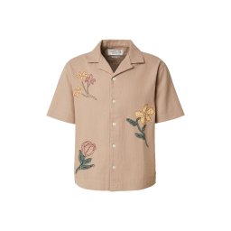 Abercrombie & Fitch Cămașă maro deschis / galben / verde / roșu