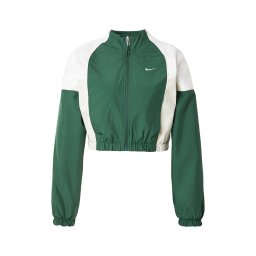 Nike Sportswear Geacă de primăvară-toamnă 'SHRUNKEN' verde smarald / alb