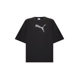 PUMA Tricou 'ESS' negru / transparent