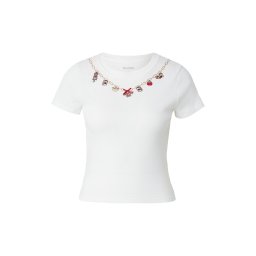 HOLLISTER Tricou crem / maro cămilă / roșu / alb