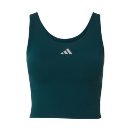 ADIDAS PERFORMANCE Sport top 'Studio All Me' verde închis / alb