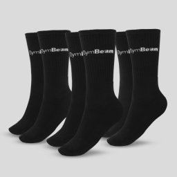GymBeam Șosete ¾ Socks 3Pack Black M