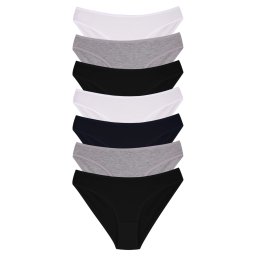 Set 7 perechi de chiloti din bumbac, pentru dama, 37000, Clasic