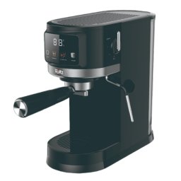 Espressor Oliver Voltz OV51171O, 1575 W, 20 bar, Disc Crema, Afisaj LED, Spumare lapte, Negru