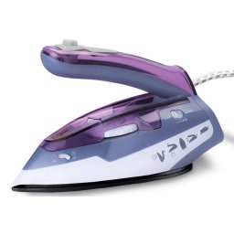 Fier de calcat IRON Fier de calcat Alb/Violet 1100 W Mâner pliabil ideal pentru călătorii