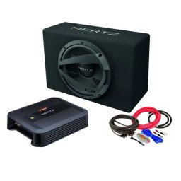 Boxe auto Pachet Subwoofer auto HERTZ DBX 25.3 + Amplificator Hertz Dieci Power 2.200 + Kit de cabluri complet