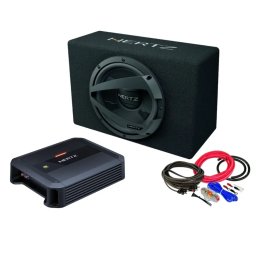 Boxe auto Pachet Subwoofer auto HERTZ DBX 30.3 + Amplificator Hertz Dieci Power 2.200 + Kit de cabluri complet