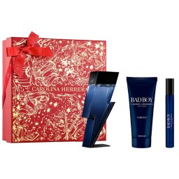 Carolina Herrera Bad Boy Cobalt Apa de parfum 100 ml + Apa de parfum MINI 10 ml + SG 100 ml (Barbati)