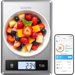 Cantar SMART Digital Nutritional de Bucatarie RENPHO Calibra 1 , Bluetooth, Calorii, Dieta si Fitness