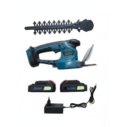 Foarfeca pentru iarba si gard viu Rovo RV-21V, tuns iarba arbusti, 2 acumulatori, 21V, 2.0 Ah