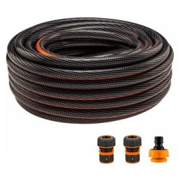 Furtun de gradina, 6 straturi, antirasucire, cu 2 cuple si adaptor, 3/4", 50 m, NEO