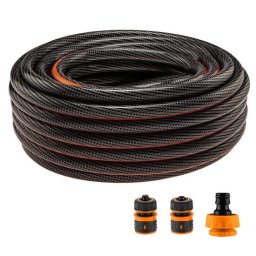 Furtun de gradina, 6 straturi, antirasucire, cu 2 cuple si adaptor, 1/2", 50 m, NEO
