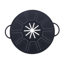 Capac Sita pentru Tigaie, Flippy, 28 inch, Capac din Silicon pentru Scuregere, Rezistent la Remperaturi ridicate, Anti-Stropire, Deflector de Ulei, Negru