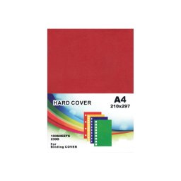 Coperta indosariere documente, format a4, carton texturat 230g/mp, top 100 coli culoare rosu
