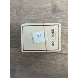 Cartonase Ambalaj pentru Martisor, Flippy, Set 100 buc, Model Simplu Cu Contur, 8.5 x 6.5 cm, Crem