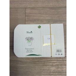 Ambalaje pentru Bratara Martisoare, Flippy, Set 200 Bucati, Cutii Brosa, Model Flori, Crem